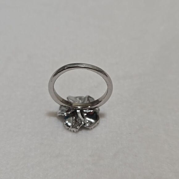 Sterling Silver Pansy Cocktail Ring - Picture 6 of 6